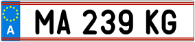 Trailer License Plate